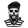 TETE DE MORT SKULL SMOKING 002