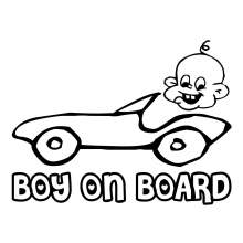 BOY ON BOARD 001
